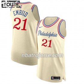 Barn Philadelphia 76ers Tröja Joel Embiid 21 2019-20 Nike City Edition Swingman
